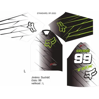 Moto dres Dres na zakázku Motokros, Enduro, MTB, BMX, DH, 131 2H1128121