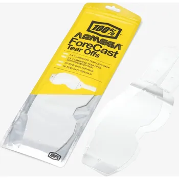 Motocyklové brýle strhávací slídy plexi STANDART pro brýle ARMEGA FORECAST, 100% (20 vrstev v balení, čiré) 59065-00001