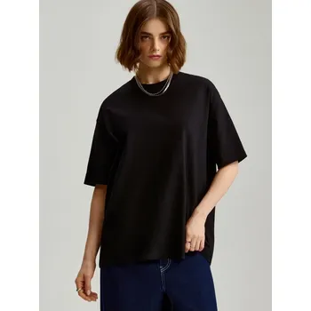 Oversized tričko basic - M - House - černá - 617DU-99X