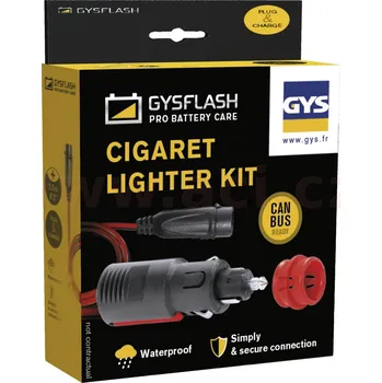 Nabíječka autobaterie konektor pro nabíjení přes zásuvku zapalovače GYSFLASH (pro motocykly s CAN BUS) 029439