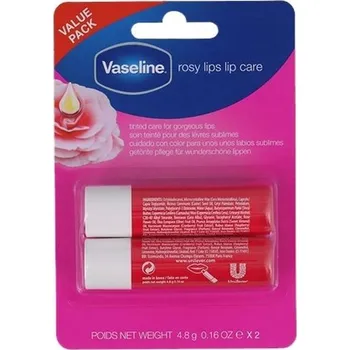Péče o rty Vaseline Rosy Lips 2x4,8g balzám na rty