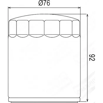 Filtr pro motocykl Olejový filtr CHAMPION COF071B 100609975 HARLEY DAVIDSON FXDX Dyna Super Glide Sport 1450 1999-2003