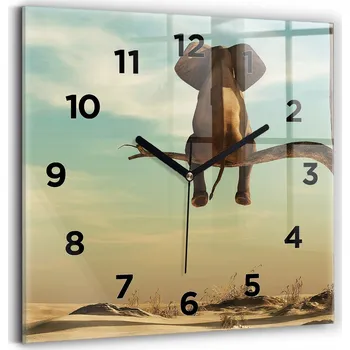 Hodiny Nástěnné hodiny Wallfluent černé 30 cm