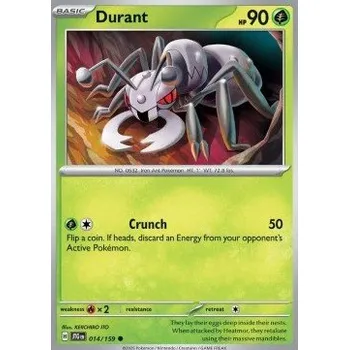 Volný čas Pokémon JTG 014/159 Durant - Journey Together Stav: Near Mint, Verze: NORMAL