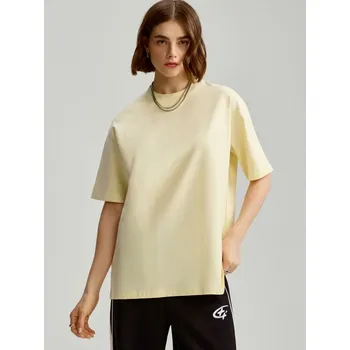 Dámské tričko Oversized tričko basic - S - House - žlutá - 617DU-11X