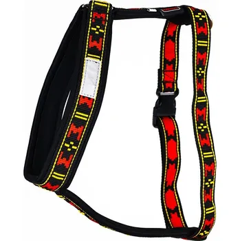 Postroj pro psa ManMat postroj LONG DISTANCE červená + černá Velikost: M