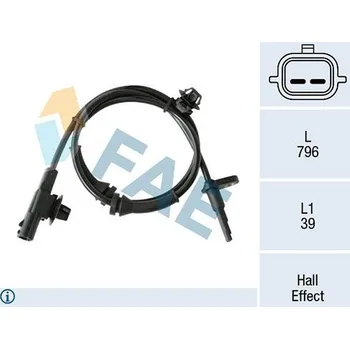 Přislušenství brzdového systému Snímač, počet otáček kol FAE 78312
