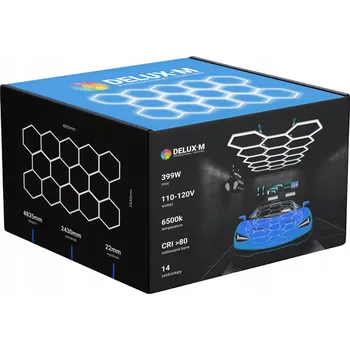 Stropní svítidlo LED panel stropní svítidlo hexagon 243*484 cm 6500K do garáže domu