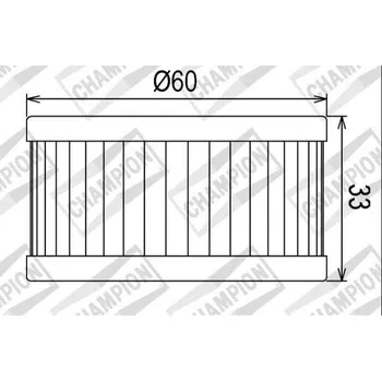 Filtr pro motocykl Olejový filtr CHAMPION COF036 100609455 SUZUKI VL 250 Intruder 2000-2001
