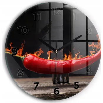 Hodiny Nástěnné hodiny Wallfluente oranžové 30 cm