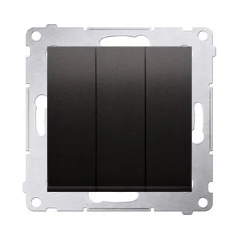 vypínač Trojitý vypínač Klasik, Zápustný Kontakt Simon černý DP31L.01/49