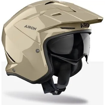 Helma na motorku Přilba KOMBAKT Color, AIROH (moka lesklá) 2026 (Velikost: XS)