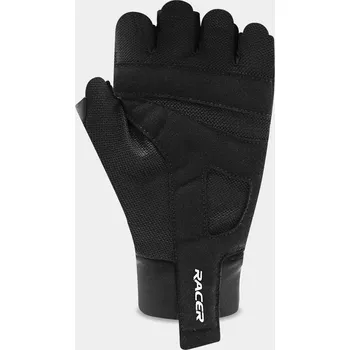 cyklistický dres cyklo rukavice IZOAR, RACER (černá, vel. 2XL) IZOAR-BLK