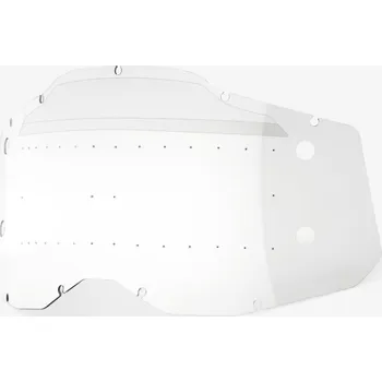 Motocyklové brýle plexi Forecast Racecraft 2/Accuri 2/Strata 2, 100% - USA (čiré s čepy, Anti-fog) 51223-101-03