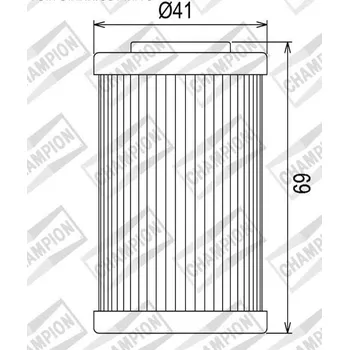 Filtr pro motocykl Olejový filtr CHAMPION COF055 100609215 HUSABERG FC 600 1997-2000