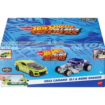 autíčko HOT WHEELS PULL-BACK SPEEDERS sada 2 aut 2022 Camaro ZL1 & Bone Shaker