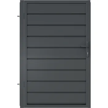 brána San Plotová branka levá, ocel, 149 × 90 cm, grafitová šedá (RAL 7024) W11572