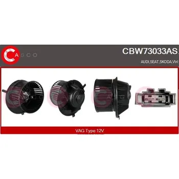Ventilátor topení a klimatizace vnitřní ventilátor CASCO CBW73033AS