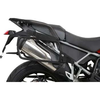 Zavazadlo na motocykl Kompletní sada černých hliníkových kufrů SHAD TERRA BLACK , 48L topcase 36L/47L boční kufry, včetně montážní sady a plotny SHAD TRIUMPH Tiger 900 2H306124
