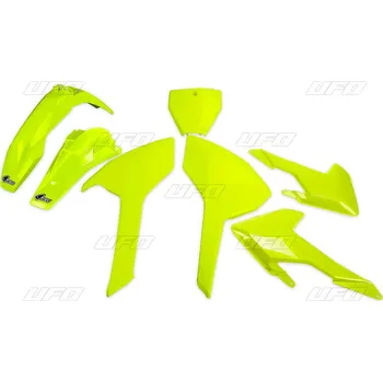 FRT#PLATE CRF450 17 FLO YELLOW HO04686#DFLU