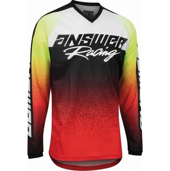 Moto dres ANSWER A22 Syncron Prism Jersey Red/Hyper Acid Velikost L 446791