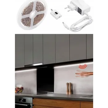 LED páska Solight LED stmívatelná lampa s pohybovým senzorem a senzorem plynu, 3 m