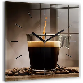 Hodiny Nástěnné hodiny Wallfluent černé 30 cm