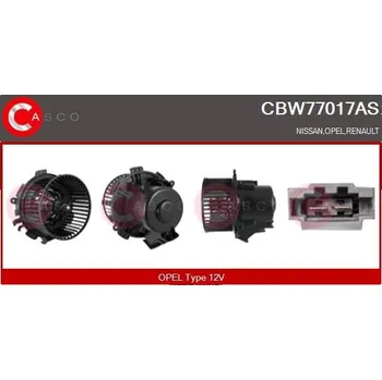 Ventilátor topení a klimatizace vnitřní ventilátor CASCO CBW77017AS