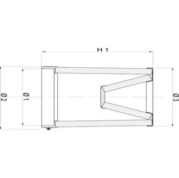 Filtr pro motocykl Dvojitý kuželový vzduchový filtr BMC FBTW150-140 Kovový vrch FBTW150-140