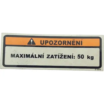 Motodíl LABEL, REAR CARRIER 515645