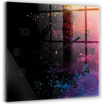 Hodiny Nástěnné hodiny Wallfluent černé 30 cm