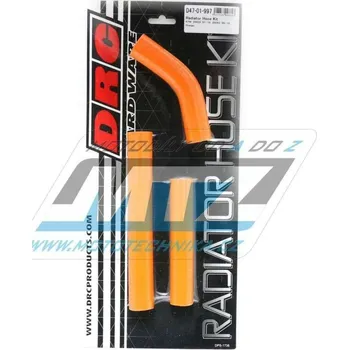Hadice chladiče DRC RADIATOR HOSE KIT - DRC D47-01-997 - KTM 250SX / 07-10 + 250EXC+300EXC - oranžové (sada 3ks) DF4701997