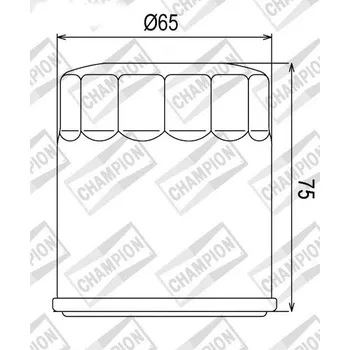Filtr pro motocykl Olejový filtr CHAMPION COF056 100609665 KTM SMC 625 2004-2006