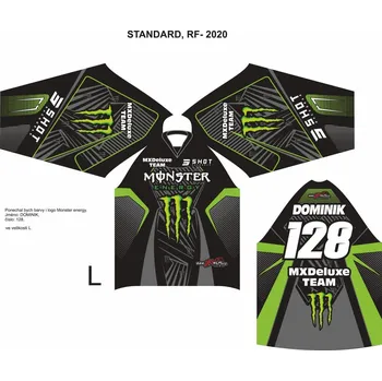Moto dres Dres na zakázku Motokros, Enduro, MTB, BMX, DH, 124 2H1128115