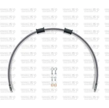 Hadice zadní brzdy Venhill POWERHOSEPLUS KAW-10008R (1 hadice v sadě) Průhledné hadice, chromové koncovky KAW-10008R