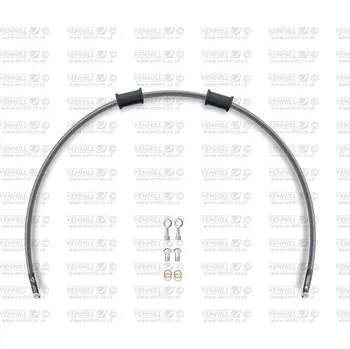Hadice zadní brzdy Venhill POWERHOSEPLUS TRI-6003R (1 hadice v sadě) Průhledné hadice, chromové koncovky TRI-6003R
