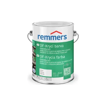 Lak na dřevo REMMERS DF Krycí barva - bílá Černá 2,5 l