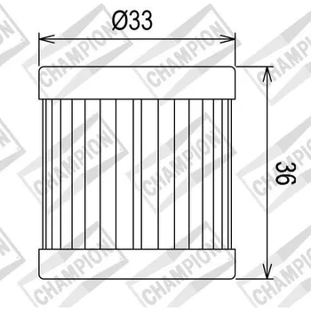 Auto-moto Olejový filtr CHAMPION COF081 100609035 PIAGGIO/VESPA Hexagon 125 1998-1999