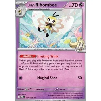 Karetní hra Pokémon JTG 067/159 Lillie's Ribombee - Journey Together Stav: Near Mint, Verze: HOLO