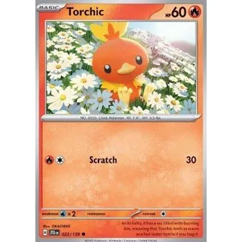 Sběratelská karetní hra Pokémon JTG 022/159 Torchic - Journey Together Stav: Near Mint, Verze: NORMAL