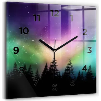 Hodiny Nástěnné hodiny Wallfluent černé 30 cm