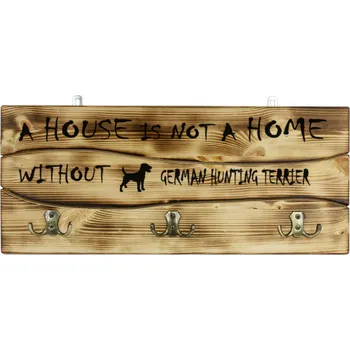 Věšák Šatní ramínko dřevěný Art-Dog, dub rustikální, dub sonoma, retro dřevo, odstíny béžové, odstíny hnědé