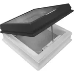 Světlík plochý otevíravý DEKLIGHT BOX ACG/G/RAL 7016 OPE/EL dvojsklo manžeta 15 cm 100×130 cm