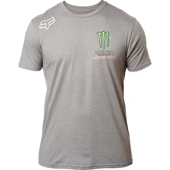 Pánské tričko FOX Monster PC Ss Tee, Heather Dark Grey, LFS18F (Velikost: L) 24410-572-MASTER