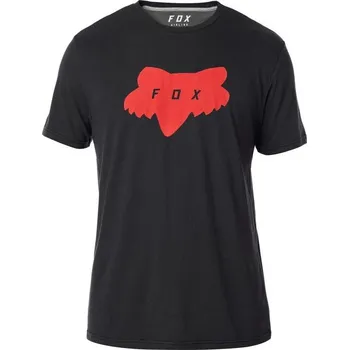 Pánské tričko FOX Traded Ss Airline Tee, Black/Grey, LFS18F (22080-014-MASTER) (Velikost: L) 22080-014-MASTER