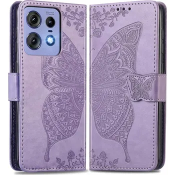 Pouzdro na mobilní telefon Flipové pouzdro spotGSM pro Motorola Edge 50 Pro fialové