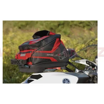 Zavazadlo na motocykl tankbag na motocykl Q4R QR, OXFORD (černý/červený, s rychloupínacím systémem na víčka nádrže, objem 4 l) DUCATI S 800 i.e. Sport 2003-2003