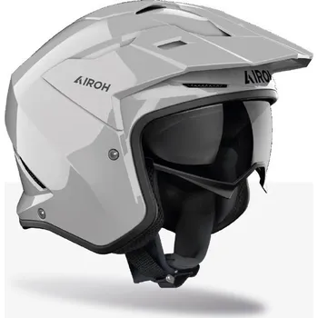 Helma na motorku Přilba KOMBAKT Color, AIROH (betonová šedá lesklá) 2026 (Velikost: XS)