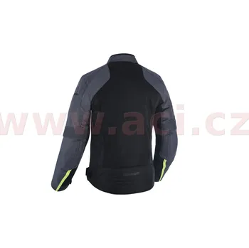 Moto bunda bunda DELTA 1.0 AIR, OXFORD (černá/šedá/fluo, vel. 5XL) (Velikost: 3XL) TM193202