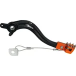 brzdový pedál hliníkový KTM, RTECH (černo-oranžový) KTM EXC 250 2000-2016